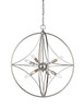 Cortez 8 Light Pendant in Brushed Nickel (452-24BN)
