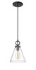 Z-Lite Harper 1 Light Pendant in Matte Black (3034P8-MB)