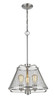 Z-Lite Iuka 3 Light Pendant in Brushed Nickel (451-16BN)