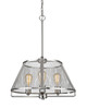 Z-Lite Iuka 4 Light Pendant in Brushed Nickel (451-19BN)