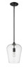 Joliet 1 Light Pendant in Matte Black (473P9-MB)
