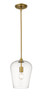 Z-Lite Joliet 1 Light Pendant in Olde Brass (473P9-OBR)