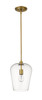 Z-Lite Joliet 1 Light Pendant in Olde Brass (473P9-OBR)
