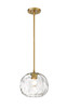 Z-Lite Chloe 1 Light Pendant in Olde Brass (490P10-OBR)