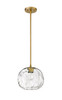 Z-Lite Chloe 1 Light Pendant in Olde Brass (490P10-OBR)