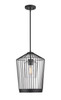 Lido 1 Light Pendant in Matte Black (342P13-MB)