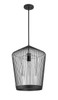 Lido 1 Light Pendant in Matte Black (342P19-MB)