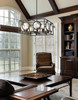 Port 8 Light Chandelier in Olde Bronze (448-24OB)