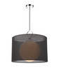 Arosia 1 Light Pendant in Chrome (194-24BK-C)