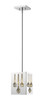 Oberon 1 Light Pendant in Chrome  (453SQMP-CH)