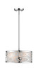 Opal 3 Light Pendant In Chrome (195-14CH)