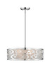 Opal 4 Light Pendant In Chrome (195-20CH)