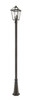 Talbot 3 Light Outdoor Post Mounted Fixture in Oil Rubbed Bronze (579PHBR-519P-ORB)