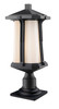 Harbor Lane 1 Light Outdoor Pier Mount In Black (542PHB-533PM-BK)
