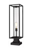 Dunbroch 1 Light Outdoor Pier Mounted Fixture in Black (584PHBS-SQPM-BK)