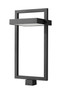 Luttrel 1 Light Outdoor Post Mount Fixture in Black (566PHXLS-BK-LED)
