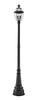 Z-Lite Westover 3 Light Outdoor Post Mounted Fixture in Black (580PHB-564P-BK)