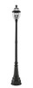 Z-Lite Westover 3 Light Outdoor Post Mounted Fixture in Black (580PHB-564P-BK)