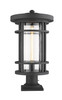 Jordan 1 Light Outdoor Pier Mounted Fixture in Black (570PHXL-533PM-BK)