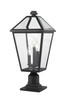Talbot 3 Light Outdoor Pier Mounted Fixture in Black (579PHBR-533PM-BK)