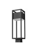 Barwick 1 Light Outdoor Post Mount Fixture in Black (585PHMS-BK-LED)