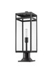 Nuri 1 Light Outdoor Pier Mounted Fixture in Black (596PHBR-533PM-BK)