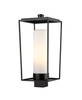 Sheridan 1 Light Outdoor Post Mount Fixture in Black (595PHBS-BK)