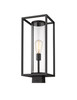 Dunbroch 1 Light Outdoor Post Mount Fixture in Black (584PHMS-BK)
