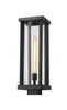 Glenwood 1 Light Outdoor Post Mount Fixture in Black (586PHBS-BK)