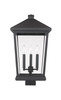 Z-Lite Beacon 3 Light Outdoor Post Mount Fixture in Black (568PHXLS-BK)