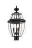 Westover 3 Light Outdoor Post Mount Fixture in Black (580PHB-BK)