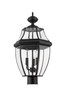 Westover 3 Light Outdoor Post Mount Fixture in Black (580PHB-BK)