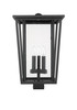 Z-Lite Seoul 3 Light Outdoor Post Mount Fixture in Black (571PHXLS-BK)