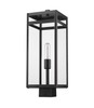 Nuri 1 Light Outdoor Post Mount Fixture in Black (596PHBS-BK)