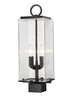 Sana 2 Light Outdoor Post Mount Fixture in Black (592PHMS-BK)