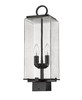 Sana 2 Light Outdoor Post Mount Fixture in Black (592PHMS-BK)