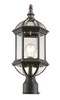 Annex 1 Light Outdoor Post Mount Fixture in Rust (563PHM-RT)