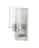 Savannah 1 Light Wall Sconce in Brushed Nickel (462-1S-BN)