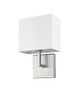 Saxon 1 Light Wall Sconce in Brushed Nickel (815-1S-BN)