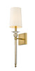 Z-Lite Ava 1 Light Wall Sconce in Rubbed Brass (804-1S-RB)