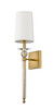 Z-Lite Ava 1 Light Wall Sconce in Rubbed Brass (804-1S-RB)