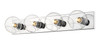 Marquee 4 Light Wall Sconce in Chrome  (455-4V-CH)