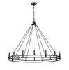 Z-Lite Dennison 16 Light Chandelier in Matte Black (4005-16MB)