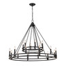 Dennison 18 Light Chandelier in Matte Black (4005-18MB)