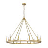 Barclay 12 Light Chandelier in Olde Brass (482R-12OBR)