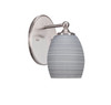 Capri 1 Light Wall Sconce In Brushed Nickel (5911-BN-4022)