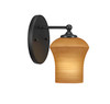 Capri 1 Light Wall Sconce In Matte Black (5911-MB-680)