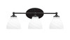 Capri 3 Light Vanity In Matte Black (5913-MB-4761)