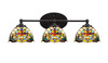 Capri 3 Light Vanity In Matte Black (5913-MB-9365)