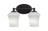 Capri 2 Light Vanity In Matte Black (5912-MB-681)